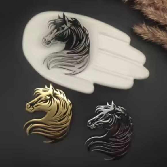 🍏50% OFF/3+...Stainless Steel Horse Head Brooch - Picture 3 of 8